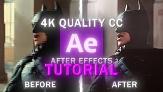 4K Color Correction TUTORIAL | After Effects TUTORIAL