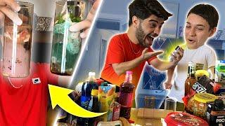 MARKETTEKİ HER ŞEYİ KARIŞTIRIP İÇTİK!! (Smoothie Challenge)