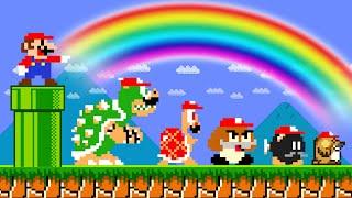 What If Super Mario Bros but Enemies Become Friends? | ADN MARIO GAME