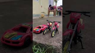 Dirt bike finger toys | mobil balap oleng riding motorcross #dirtbike #mobilmobilan #shorts