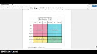 Questioning Grid