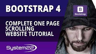 Bootstrap 4 Complete One Page Scrolling Website Tutorial 