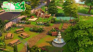 A BASE GAME park for the Back to Basics Collab!  (Sims 4 Speed Build)