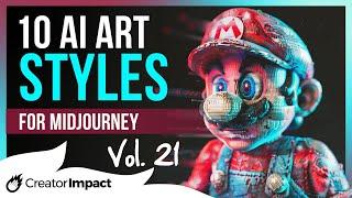 10 Next Level Styles for  Midjourney: Vol 21 (Prompt tips!)