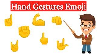 Hand emoji | Hand gestures emoji | Mobile emoji | Emoji Meaning | English with Vishal Rajpurohit