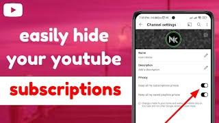 how to keep my subscriptions private on youtube 2023 | hide who you are subscribed to on youtube