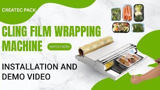 Cling Film Wrapping Machine Installation and Demo Video | Hand Wrapping Machine