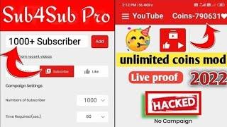 [  ] Sub4Sub unlimited coins  mod | how to increase coins | uchannel | sub4sub pro unlimited coins