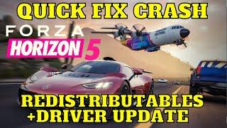 QUICK FIX FORZA HORIZON 5 CRASH AFTER 5 Seconds, WINDOWS, Error Please Update Graphics Card