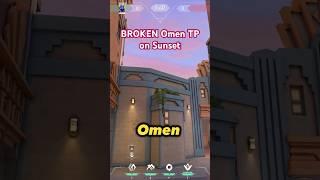 BROKEN Omen TP on Sunset in Valorant. Immortal Tips #valorantclip #valorant #valorantgaming