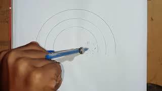 Drawing a circle using a compass very easily