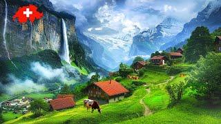 Wengen, Lauterbrunnen, Switzerland  Best Walking Tour 4K - Most Beautiful Swiss Villages