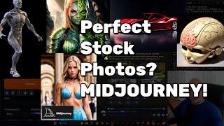 Creating Perfect Stock Photography FAST with Midjourney: AI for Digital Marketing Live Tutorial