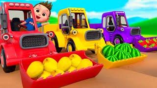 Old MacDonald Had A Farm | Vehicles Help Farmer Harvest | Bum Bum Kids Nursery Rhymes & Kids Songs