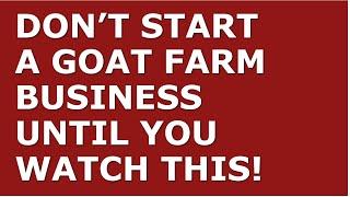 How to Start a Goat Farming Business | Free Goat Farming Business Plan Template Included