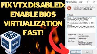 Solving VTX Disabled in BIOS: Enable Virtualization with this Simple Guide!