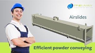Air gravity conveyor for efficient powder conveying
