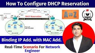 DHCP Reservation Explained For Network Engineer | How To Configure DHCP Reservation | DHCP Setup