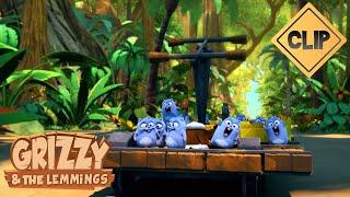  Jungle train  Grizzy & the Lemmings / Cartoon