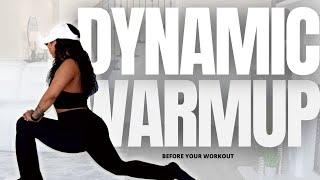 DYNAMIC LEG DAY WARMUP ROUTINE (lower body stretches before your workout)