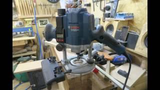 Bosch GOF 1250 LCE auf Festool-Schiene