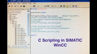 SIMATIC PCS7 WinCC C script writing
