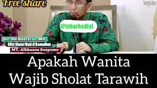 Apakah wanita wajib sholat tarawih di masjid? | Ustadz Adi Hidayat, LC, MA