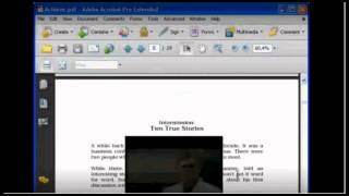 Как вставить видео в pdf