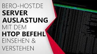 BERO-HOST.DE | Server Auslastung einsehen mit dem HTOP Befehl