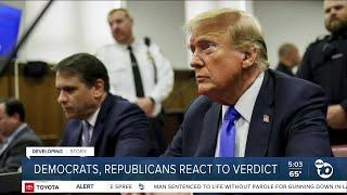 San Diego democrat, republican leaders react to Trump guilty verdict