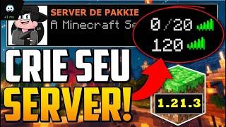 Como CRIAR um SERVIDOR de Minecraft FÁCIL e RÁPIDO / HOSTEADO 24/7