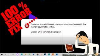 How to fix "The instruction at 0x00000000 referenced memory at 0x00000000." error in VirtualBox