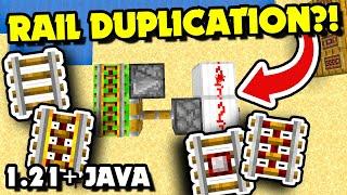 How to Make a RAIL DUPLICATION Machine in Minecraft 1.21+ Java?! Rail Duper Tutorial [Very Easy]