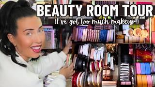 I Have So Much Makeup Here Is How I Organize & Store Everything! Beauty Room Tour