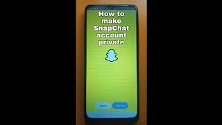 How to Make SnapChat Account Private | #shorts