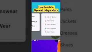 How to Make Mega Menu in Elementor in just 1 minute #shorts #megamenu #wordpress #elementor