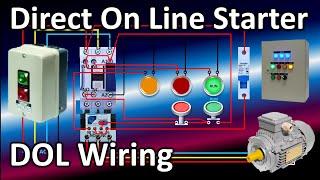 Direct Online Starter / DOL Wiring with Indicator Lamps Explained