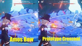 Lyney Amos Bow Vs Prototype Crescent || Genshin Impact