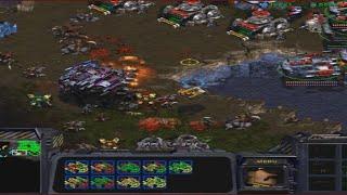 StarCraft: Brood War - 1 Terran vs 3 Zerg/3 Protoss/1 Terran (vs 7 computers ) Map: Big Game Hunters