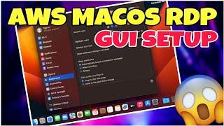 CREATE AWS MacOS RDP FULL GUI ACCESS | GOD MINER