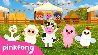 Cinco Animalitos Bailando Sin Parar | Animales de la Granja de Pinkfong | Canciones Infantiles