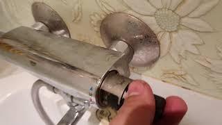 Обслуживание смесителя со встроенным термостатом grohe Maintenance and cleaning of the water tap