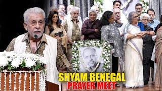 Shyam Benegal Prayer Meet | Javed Akhtar, Naseeruddin Shah