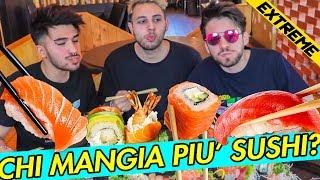 SUSHI EXTREME CHALLENGE  CHI PERDE PULISCE IL CESSO! | Matt & Bise ft. Amedeo Preziosi