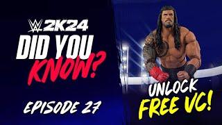 WWE 2K24 Did You Know?: FREE VC, Pre-Match Cutscenes, Bypass Height Restrictions & More (Episode 27)