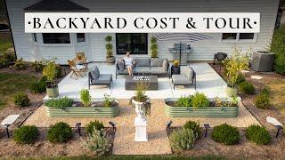 Backyard Renovation Tour | Patio, Fire Pit, Garden + Cost Breakdown & Money-Saving Tips!