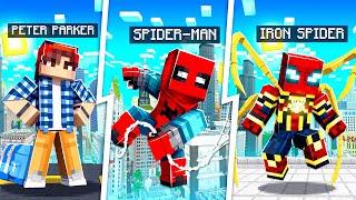 LIFE OF IRON SPIDER MAN IN MINECRAFT!