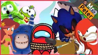 Chipi Chipi Chapa Chapa  Oddbods & Among Us & Gummy Bear Show & Sonic exe & Om Nom & Zig and Sharko