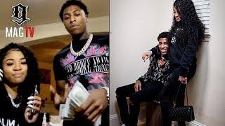 NBA Youngboy & Preggo "GF" Kay Marie Break Out The Bag! 