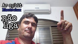 Ar split Electrolux, não liga, SI09F  5909ICBA